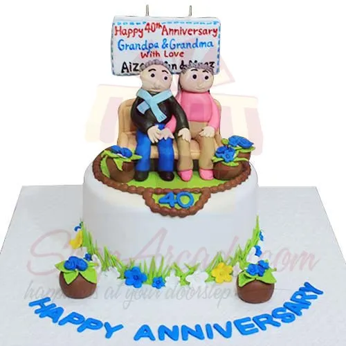 40th Anni Cake 7lbs Sachas