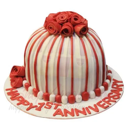 Stripe Anni Cake 6lbs Sachas