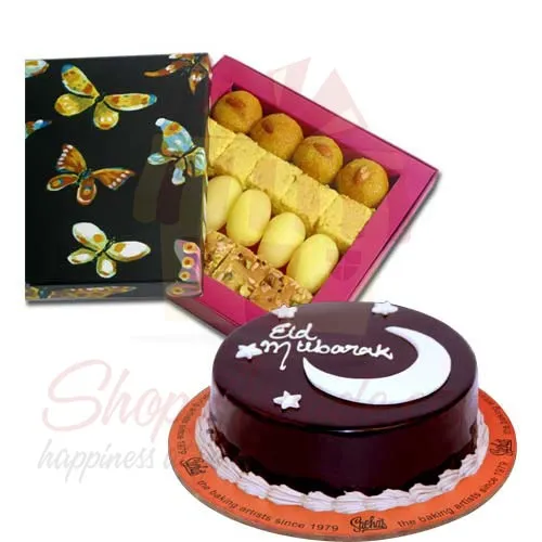 Mithai With Eid Cake