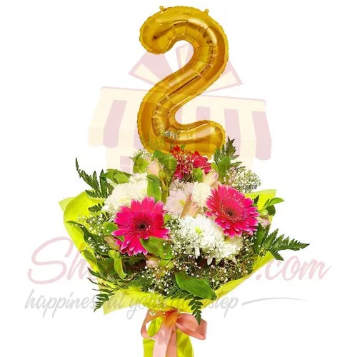 Number Balloon Bouquet Single Number