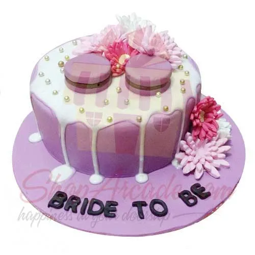 Bride To Be Cake 6lbs Black And Brown