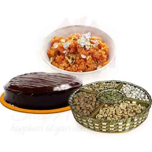 Halwa Cake And Dry Fruit