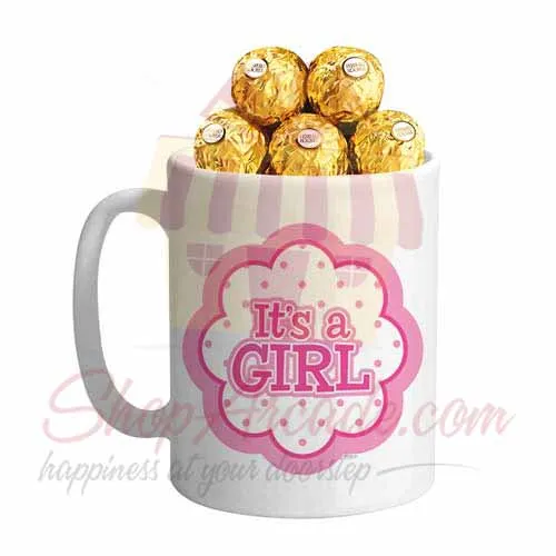 Its A Girl Choc Mug