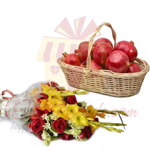 Anar Basket With Flowers