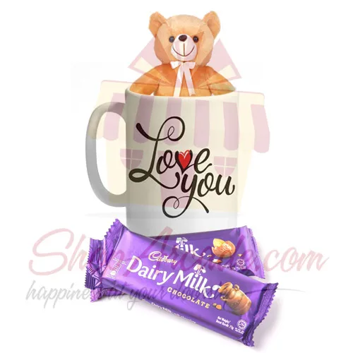 Teddy Mug With Chocolates