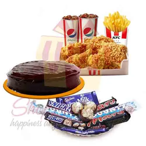 Cake Kfc Deal With Choc Tray