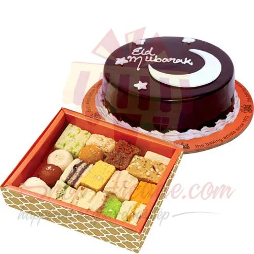 Mithai With Eid Cake