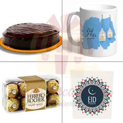 Card Chocolates Mug Cake For Eid