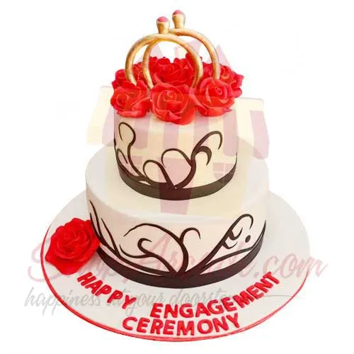 Engagement Cake 8lbs Black And Brown