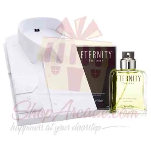 White Shirt With Eternity For Dad