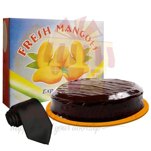 Mangoes Cake And Tie For Dad