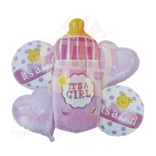 Its A Girl Balloon Set