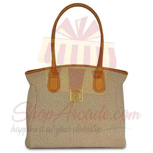 Tan Gold Bag