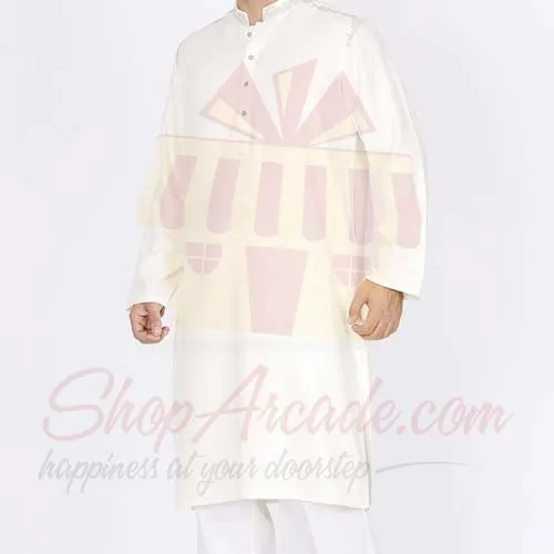 Cream Kurta By J