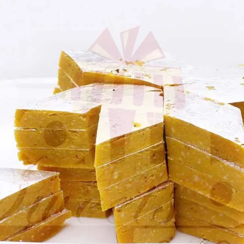1kg Zafrani Kaju Katli