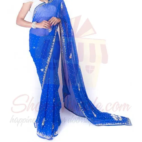 Royal Blue Saree