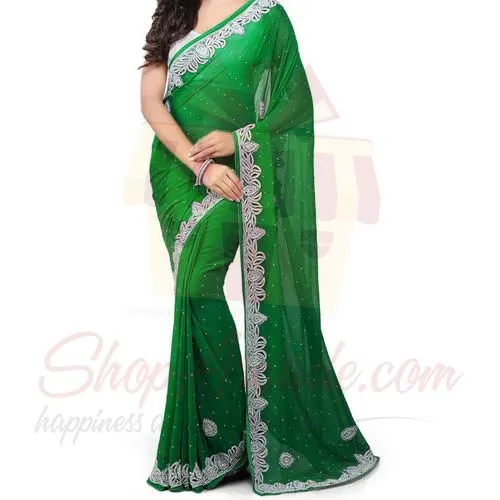Green Saree