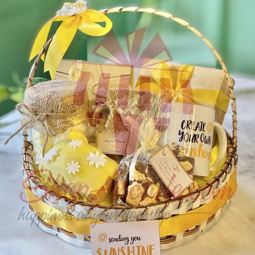 Sunshine Round Basket By Lals