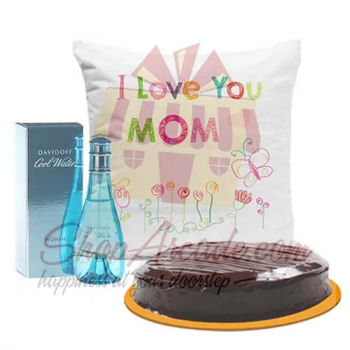 Perfume Cake And Cushion For Mom