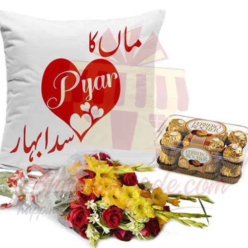 Chocs Cushion Flowers For Maa