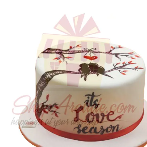 Hand Painted Love Cake By Sachas