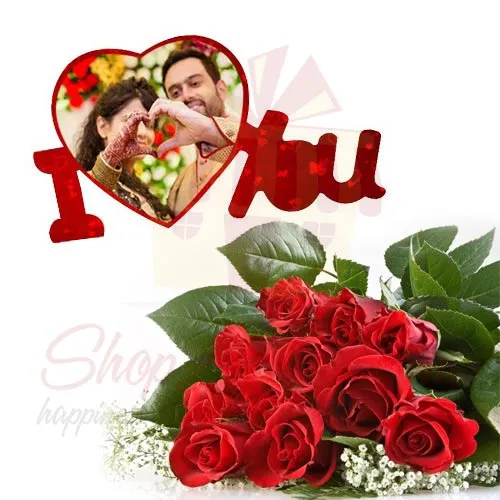 Roses With Love Pic Plaque