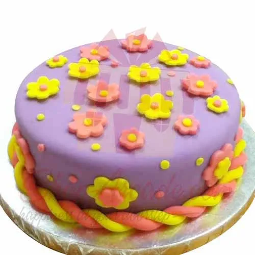 Floral Fondant Cake 3lbs