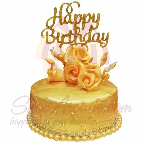 Golden Bday Cake 4lbs