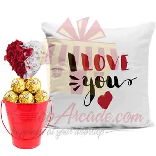 Cushion With Ferrero Bucket